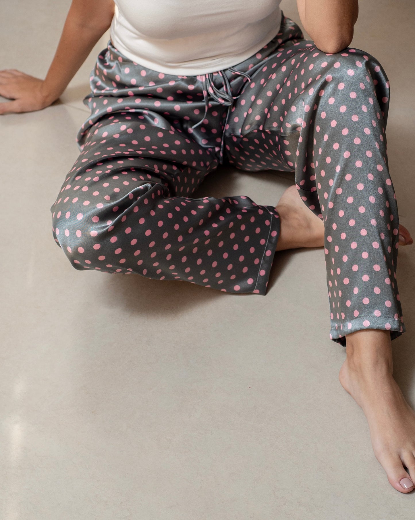 Dot Satin Pants