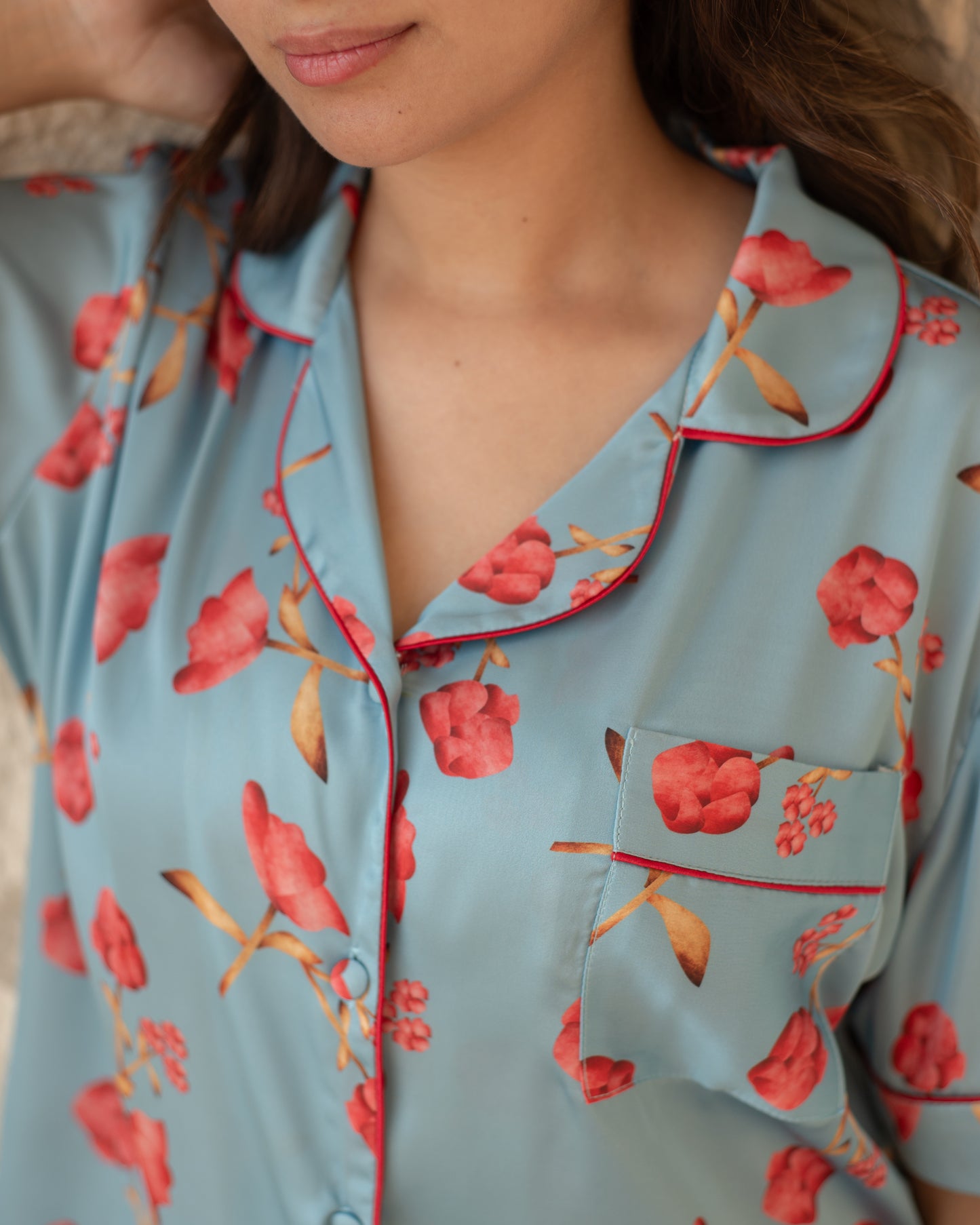 Silk Short Pajama Set
