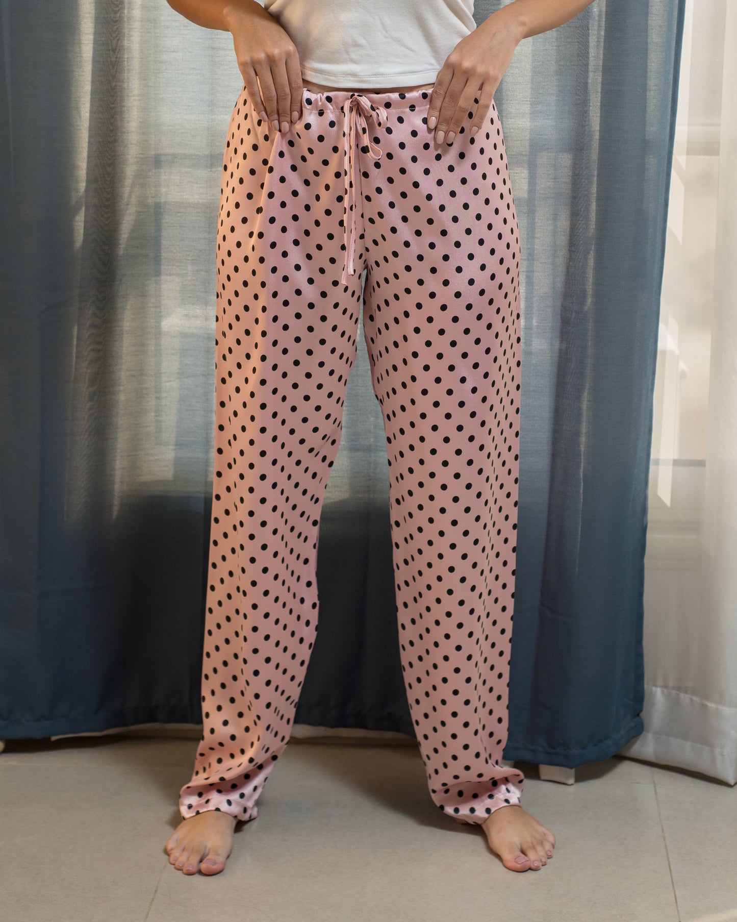 Dot Satin Pants
