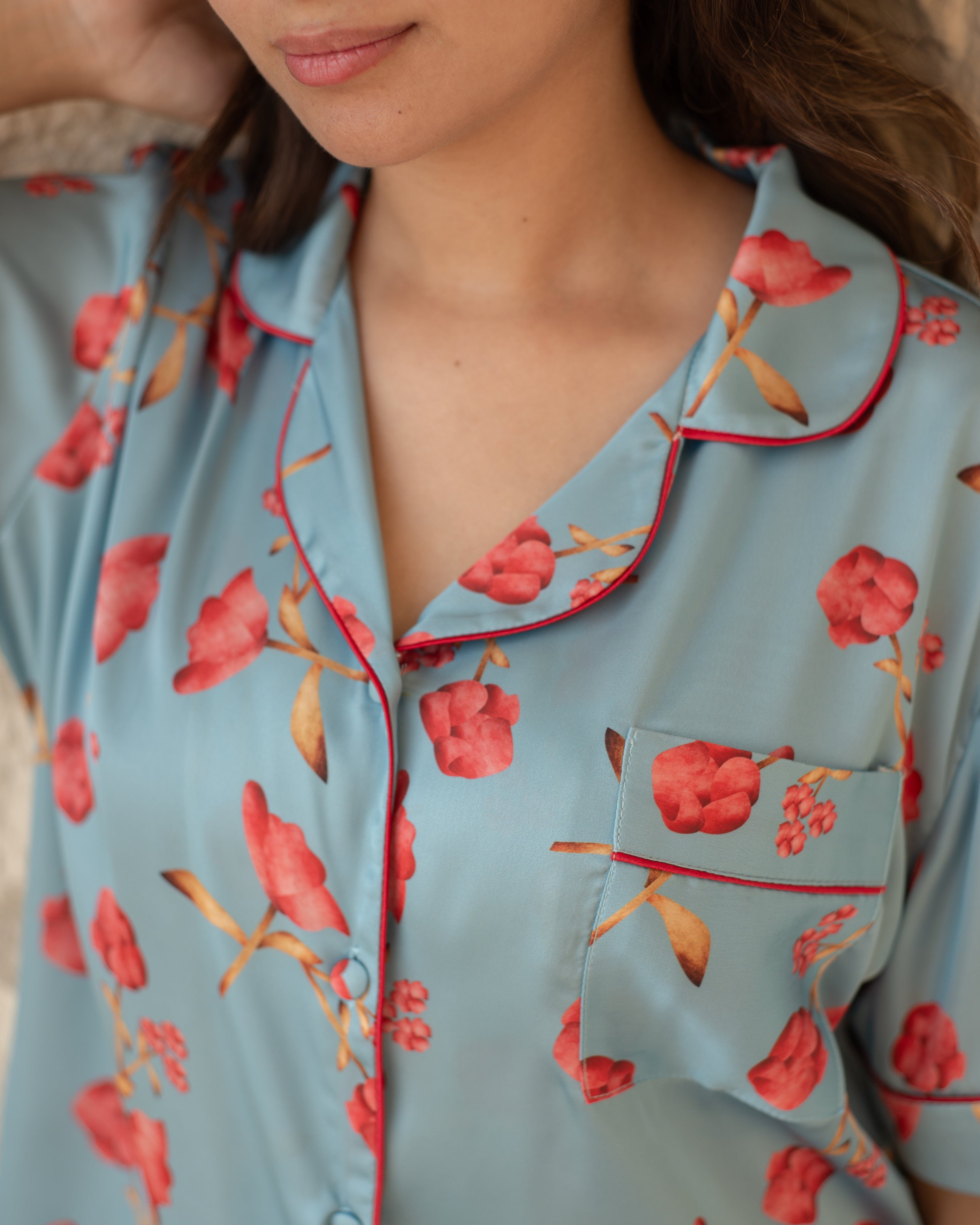 Silk Short Pajama Set