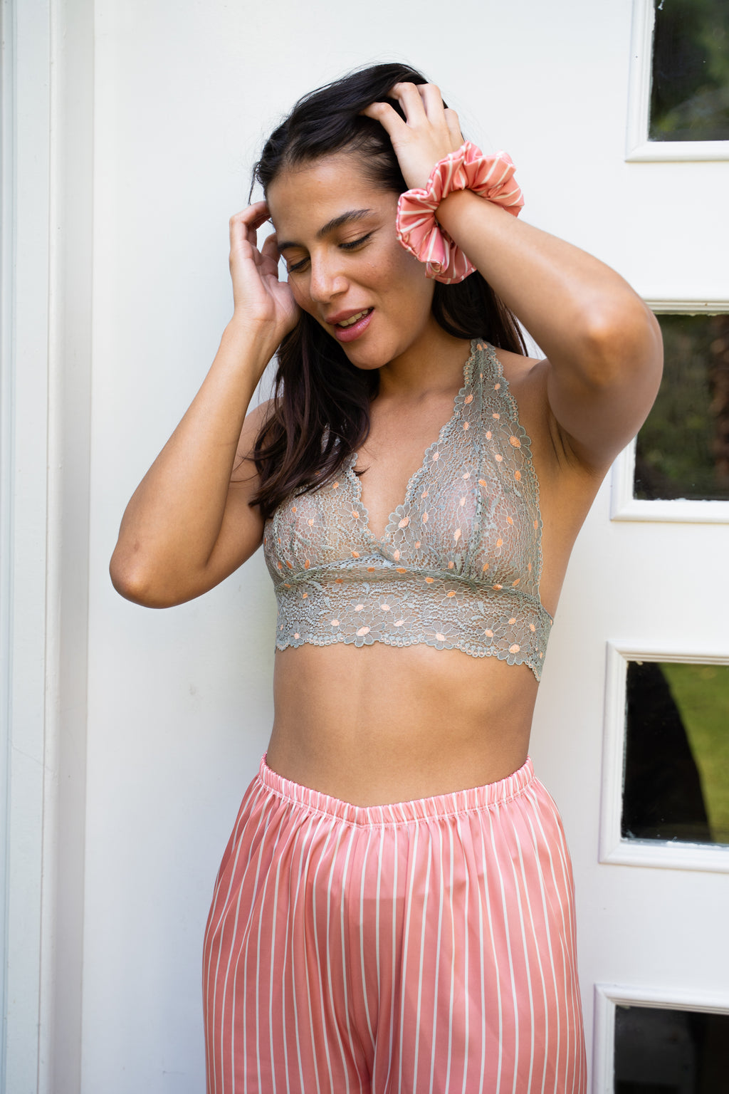 Lace Bralette - Light Grey