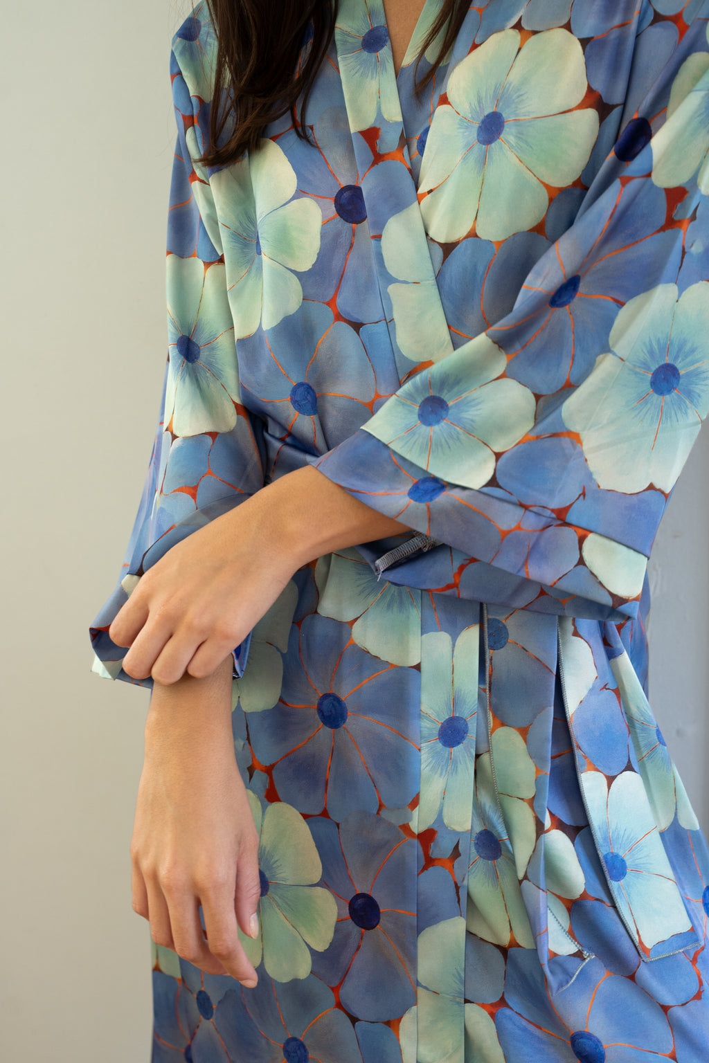 Midi Robe - Sky Petals