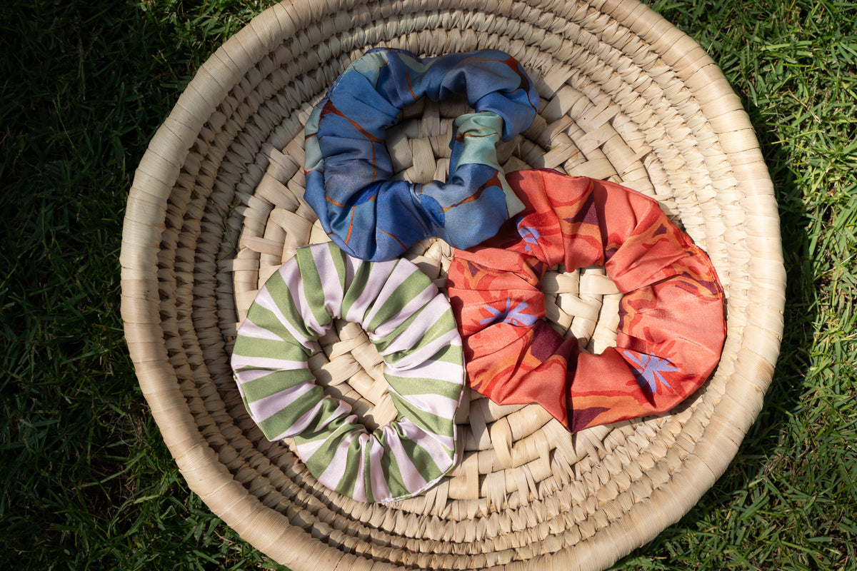 Silk Hair Scrunchie - The Signature Trio