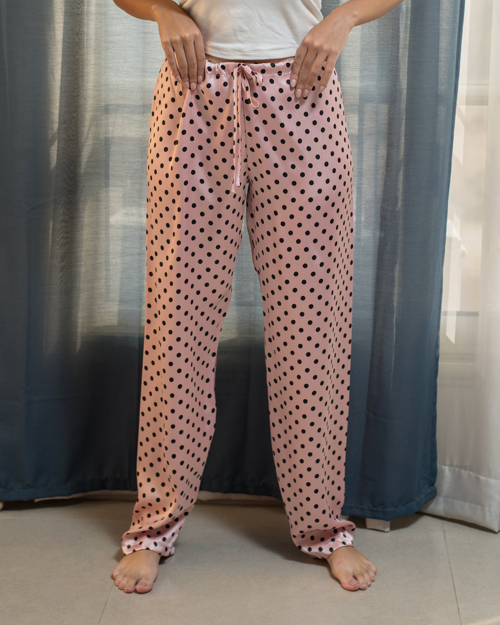 Dot Satin Pants